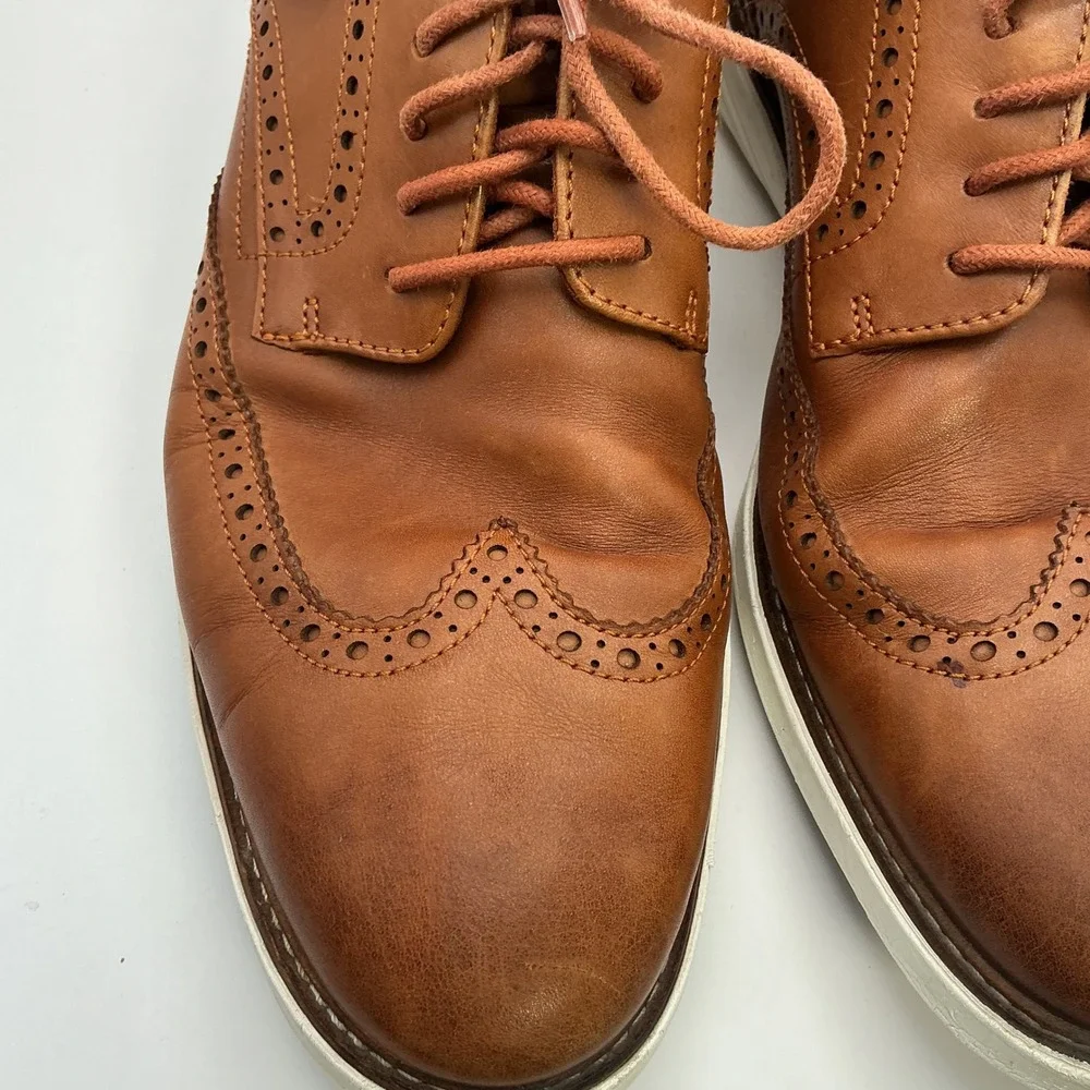 Cole Haan Original Grand Wingtip Oxford British Tan Leather Mens Shoes C28930